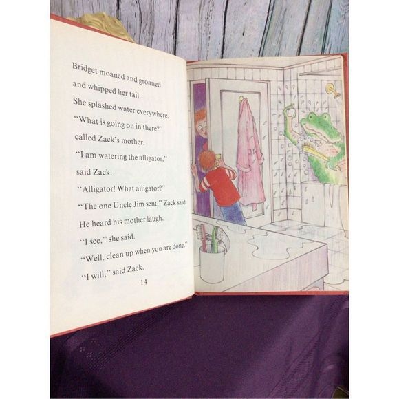 1989 Zack’s Alligator By Shirley Mozelle Hardback Children’s Book - Picture 7 of 11